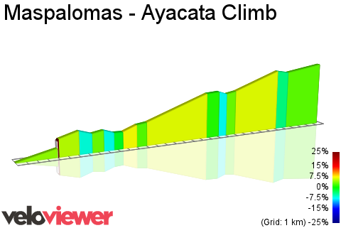 2D Elevation profile image for Maspalomas - Ayacata Climb