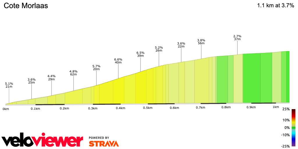2D Elevation profile image for Cote Morlaas