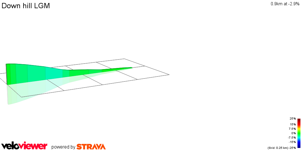 2D Elevation profile image for Down hill LGM