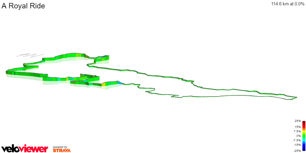 3D Elevation profile image for A Royal Ride
