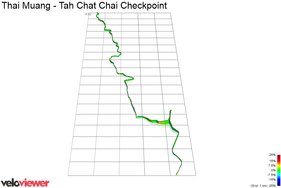 3D Elevation profile image for Thai Muang - Tah Chat Chai Checkpoint