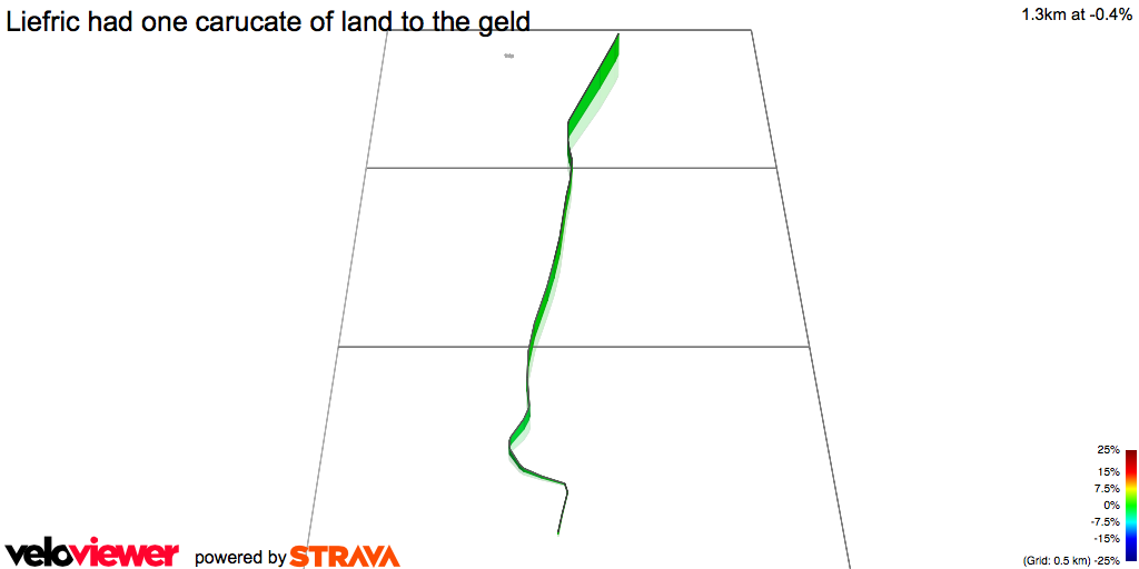 3D Elevation profile image for Liefric had one carucate of land to the geld