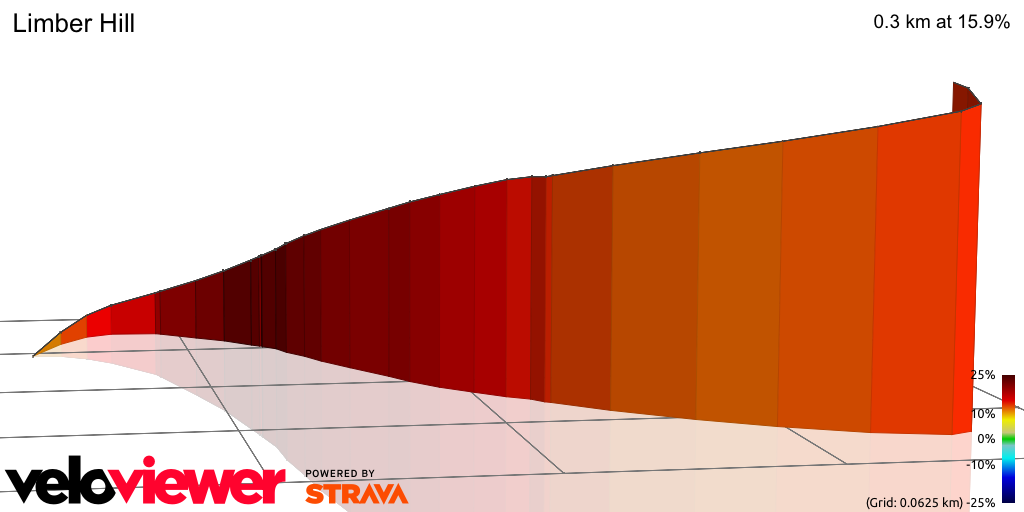 3D Elevation profile image for Limber Hill