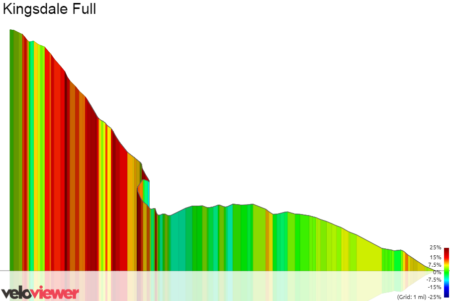 3D Elevation profile image for Kingsdale Full