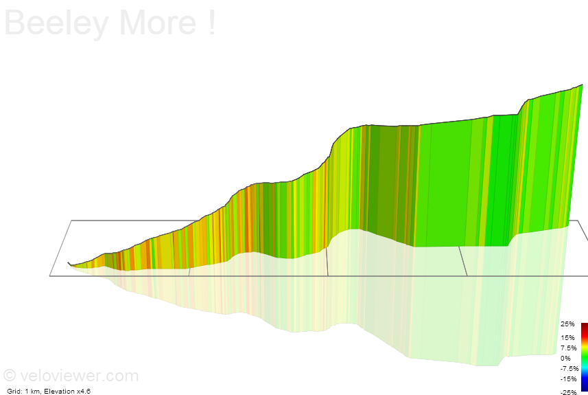 3D Elevation profile image for Beeley More !