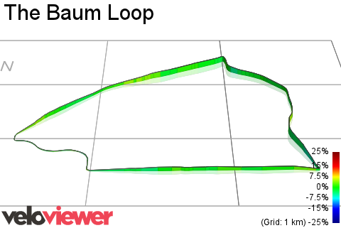 3D Elevation profile image for The Baum Loop