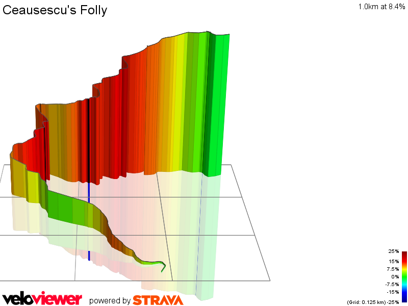 3D Elevation profile image for Ceausescu's Folly