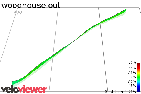 3D Elevation profile image for woodhouse out