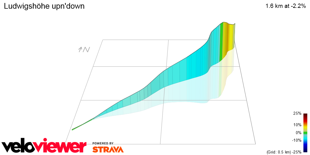 3D Elevation profile image for Ludwigshöhe upn'down