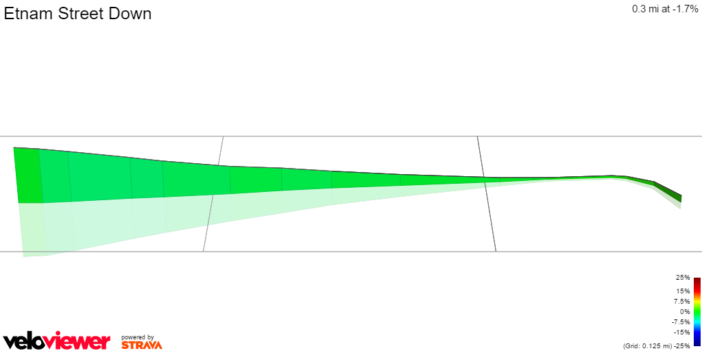 3D Elevation profile image for Etnam Street Down