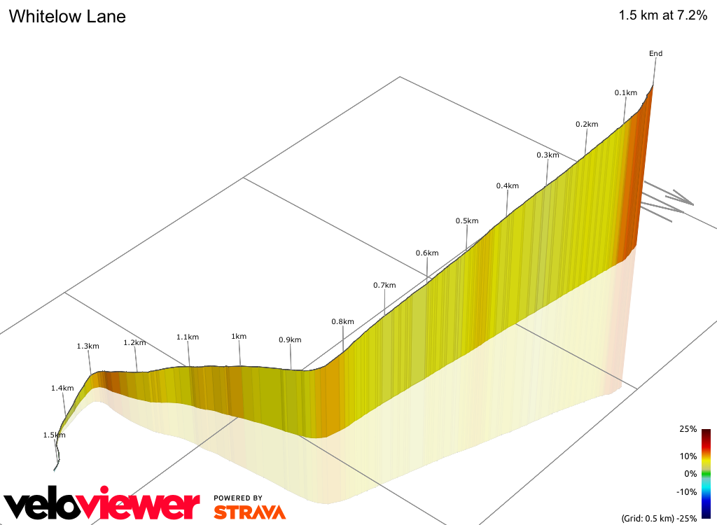 3D Elevation profile image for Whitelow Lane
