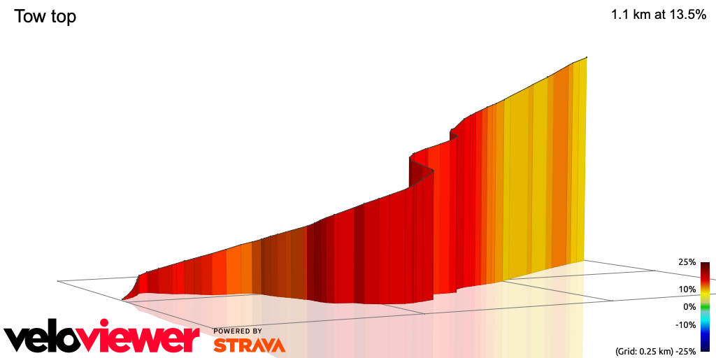 3D Elevation profile image for  Tow top