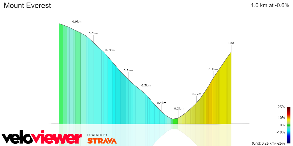3D Elevation profile image for Mount Everest