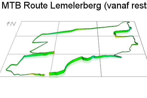 3D Elevation profile image for MTB Route Lemelerberg (vanaf restaurant)