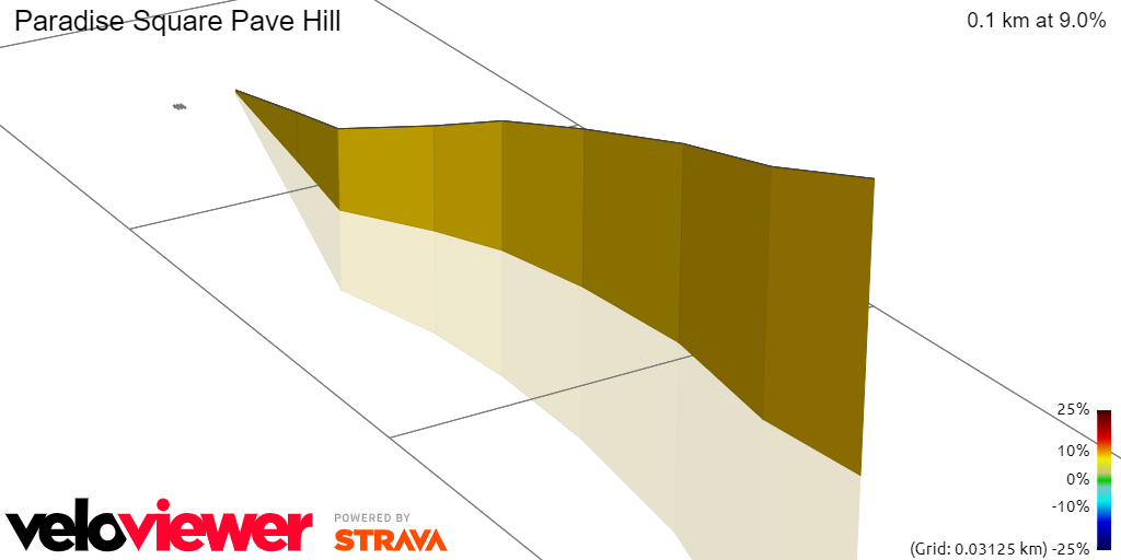 3D Elevation profile image for Paradise Square Pave Hill