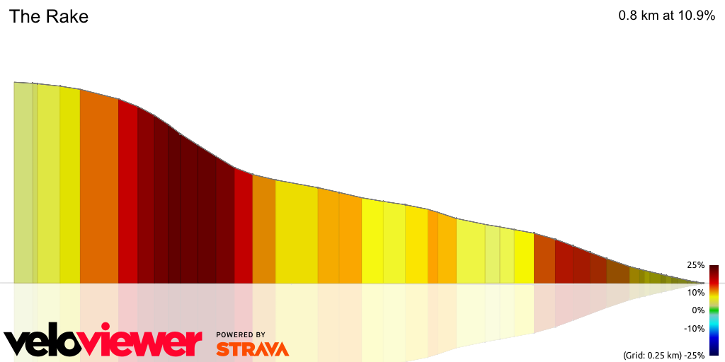3D Elevation profile image for The Rake