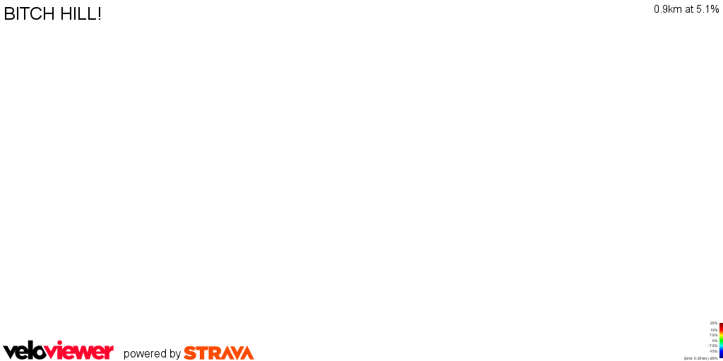 3D Elevation profile image for BITCH HILL!
