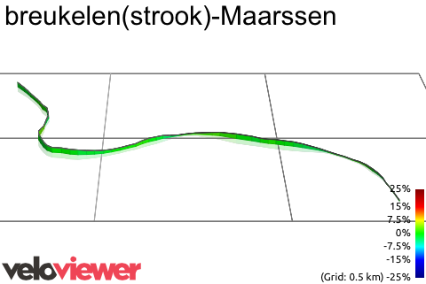 3D Elevation profile image for breukelen(strook)-Maarssen