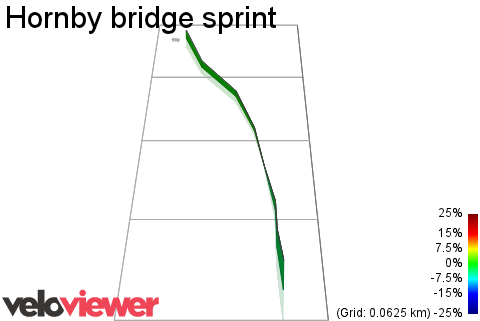 3D Elevation profile image for Hornby bridge sprint