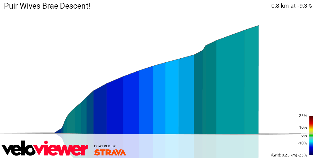 3D Elevation profile image for Puir Wives Brae Descent!