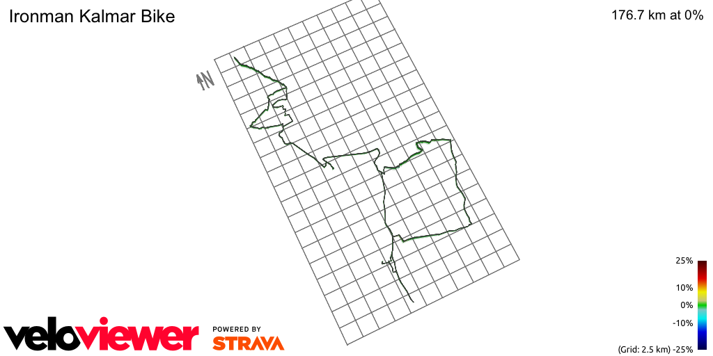 3D Elevation profile image for Ironman Kalmar Bike