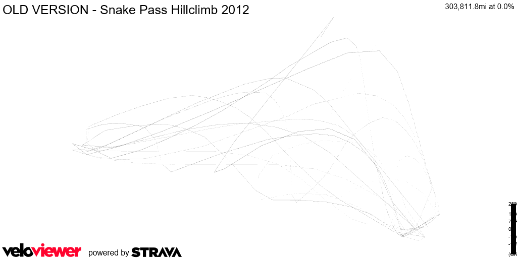 3D Elevation profile image for OLD VERSION - Snake Pass Hillclimb 2012