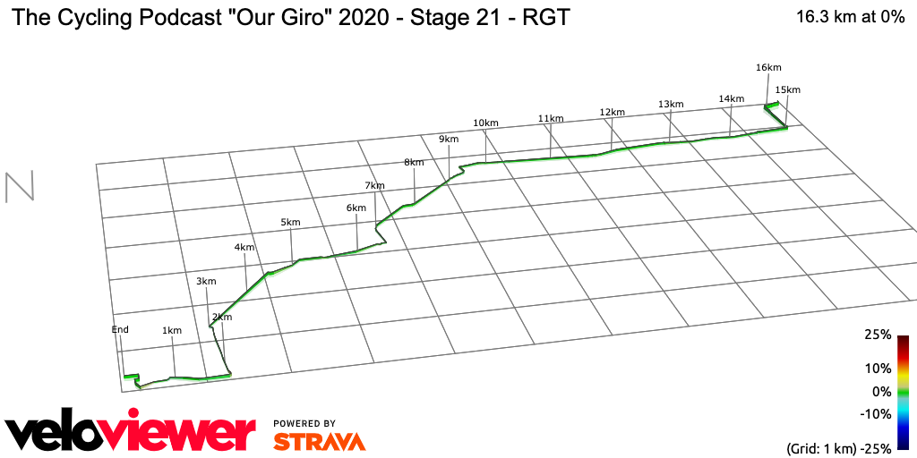 3D Elevation profile image for The Cycling Podcast Our Giro 2020 - Stage 21 - RGT