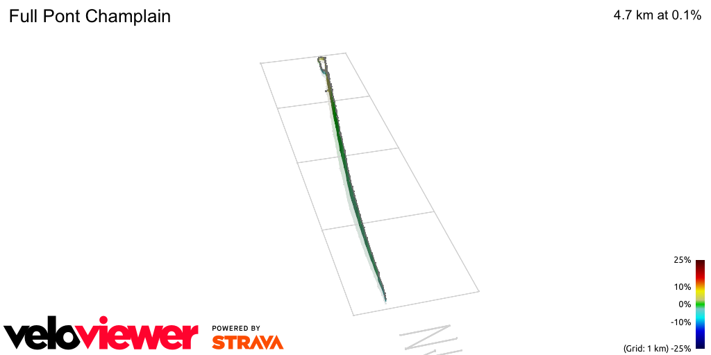 3D Elevation profile image for Full Pont Champlain