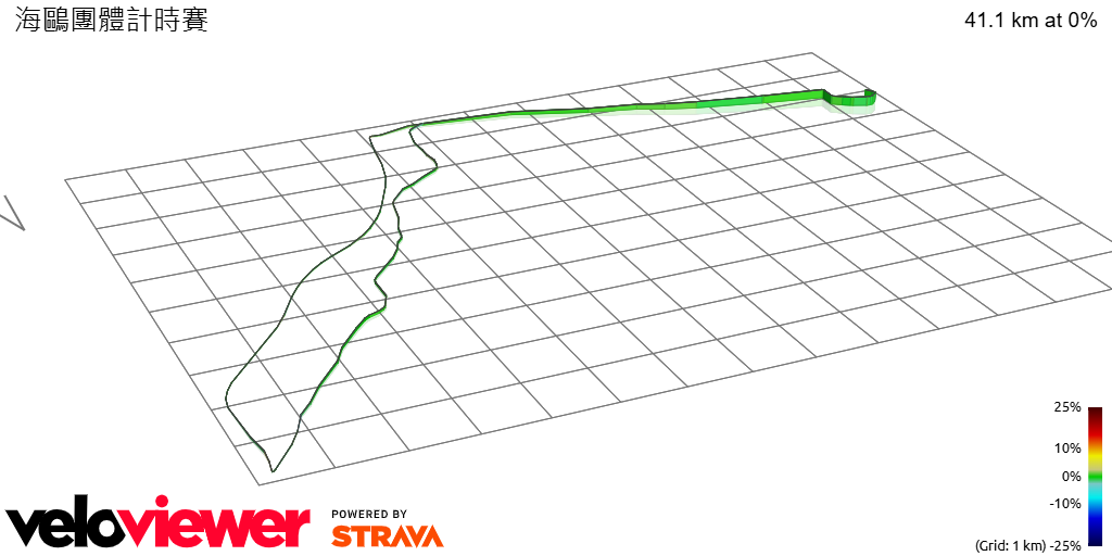 3D Elevation profile image for 海鷗團體計時賽