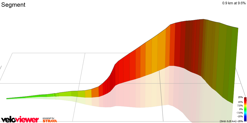 3D Elevation profile image for Segment