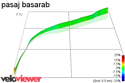 3D Elevation profile image for pasaj basarab