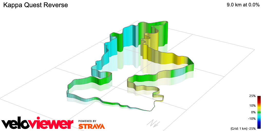 3D Elevation profile image for Kappa Quest Reverse