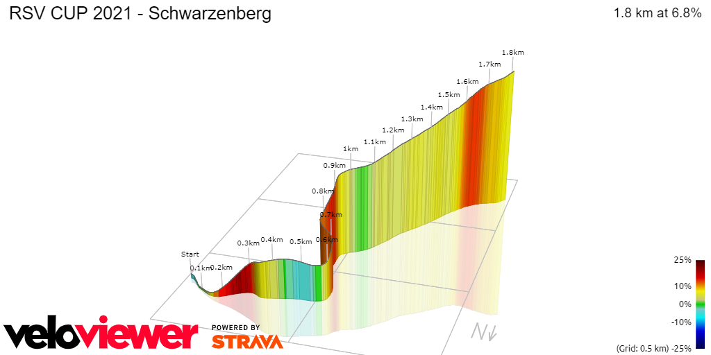 3D Elevation profile image for RSV CUP 2021 - Schwarzenberg