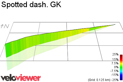 3D Elevation profile image for Spotted dash. GK