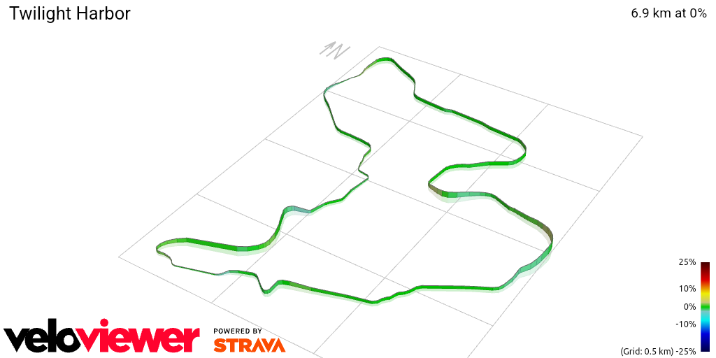 3D Elevation profile image for Twilight Harbor