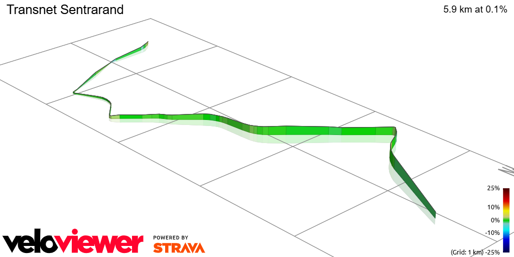 3D Elevation profile image for Transnet Sentrarand