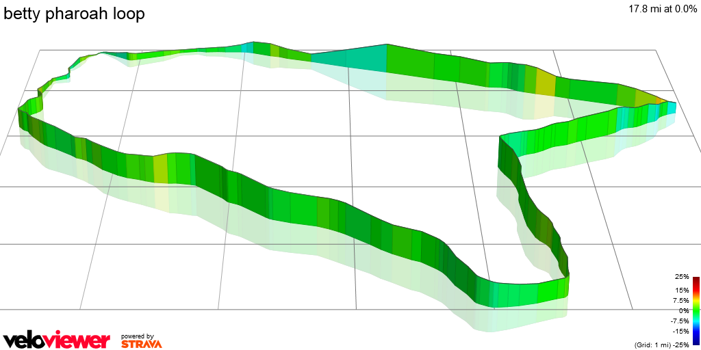 3D Elevation profile image for betty pharoah loop