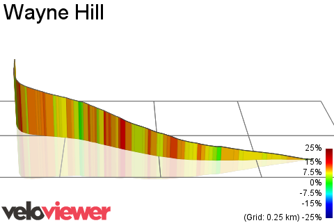3D Elevation profile image for Wayne Hill
