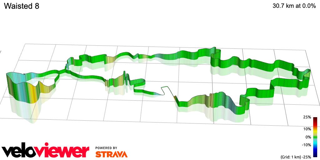 3D Elevation profile image for Waisted 8