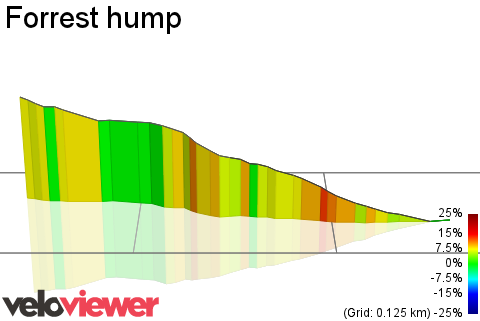 3D Elevation profile image for Forrest hump