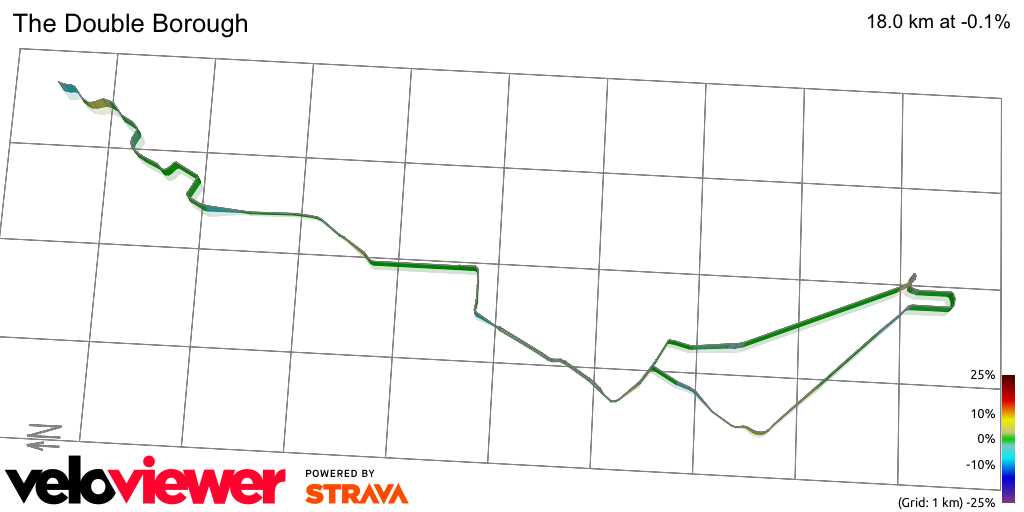 3D Elevation profile image for The Double Borough