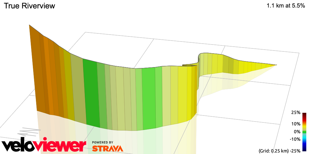 3D Elevation profile image for True Riverview