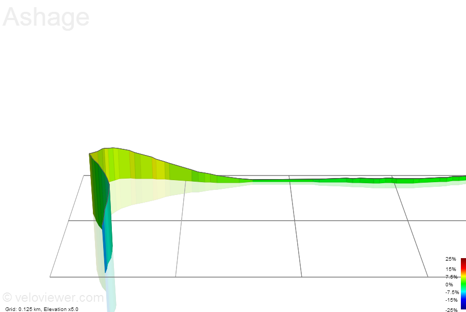 3D Elevation profile image for Ashage