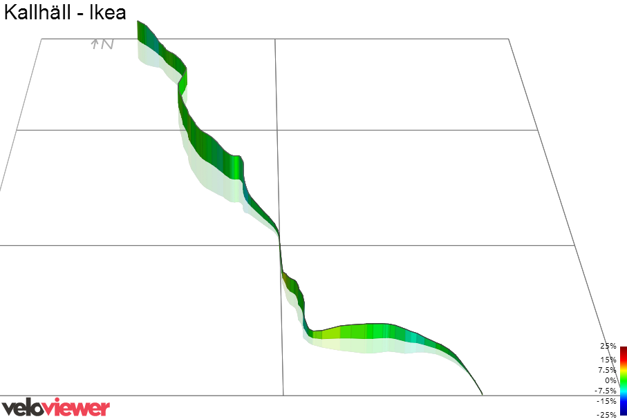 3D Elevation profile image for Kallhäll - Ikea