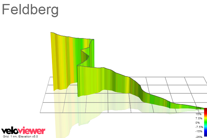 3D Elevation profile image for Feldberg
