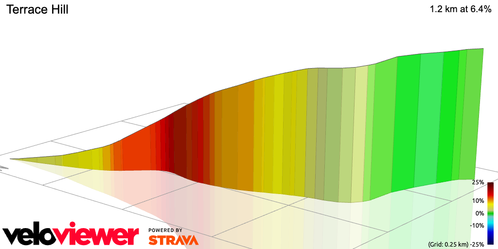 3D Elevation profile image for Terrace Hill