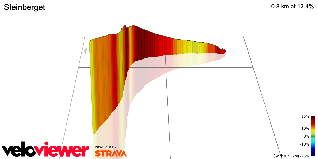 3D Elevation profile image for Steinberget