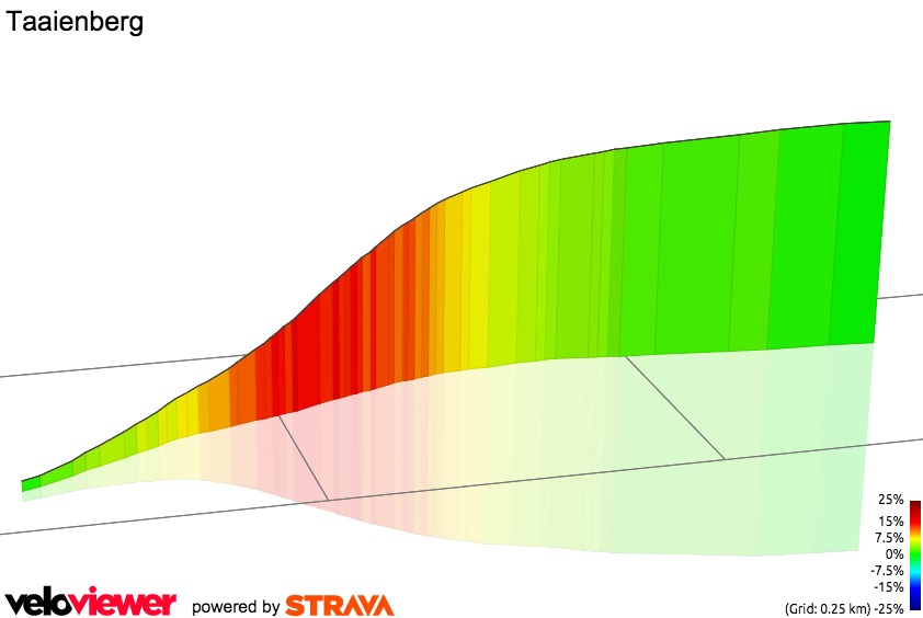 3D Elevation profile image for Taaienberg