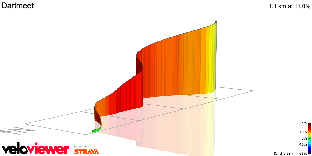3D Elevation profile image for Dartmeet