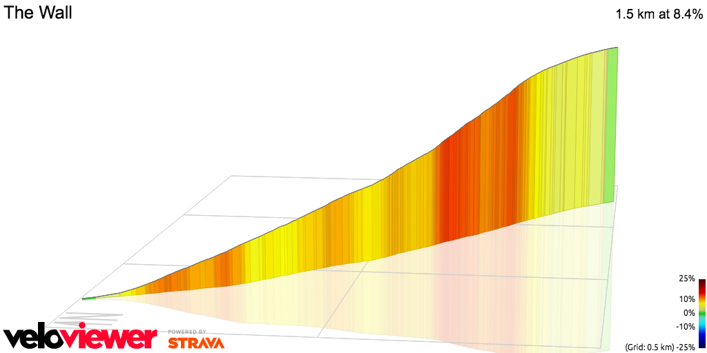 3D Elevation profile image for The Wall